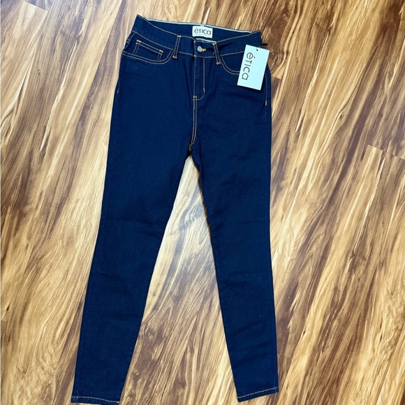 Etica Dark Denim High Rise Jeans - Picture 2 of 8